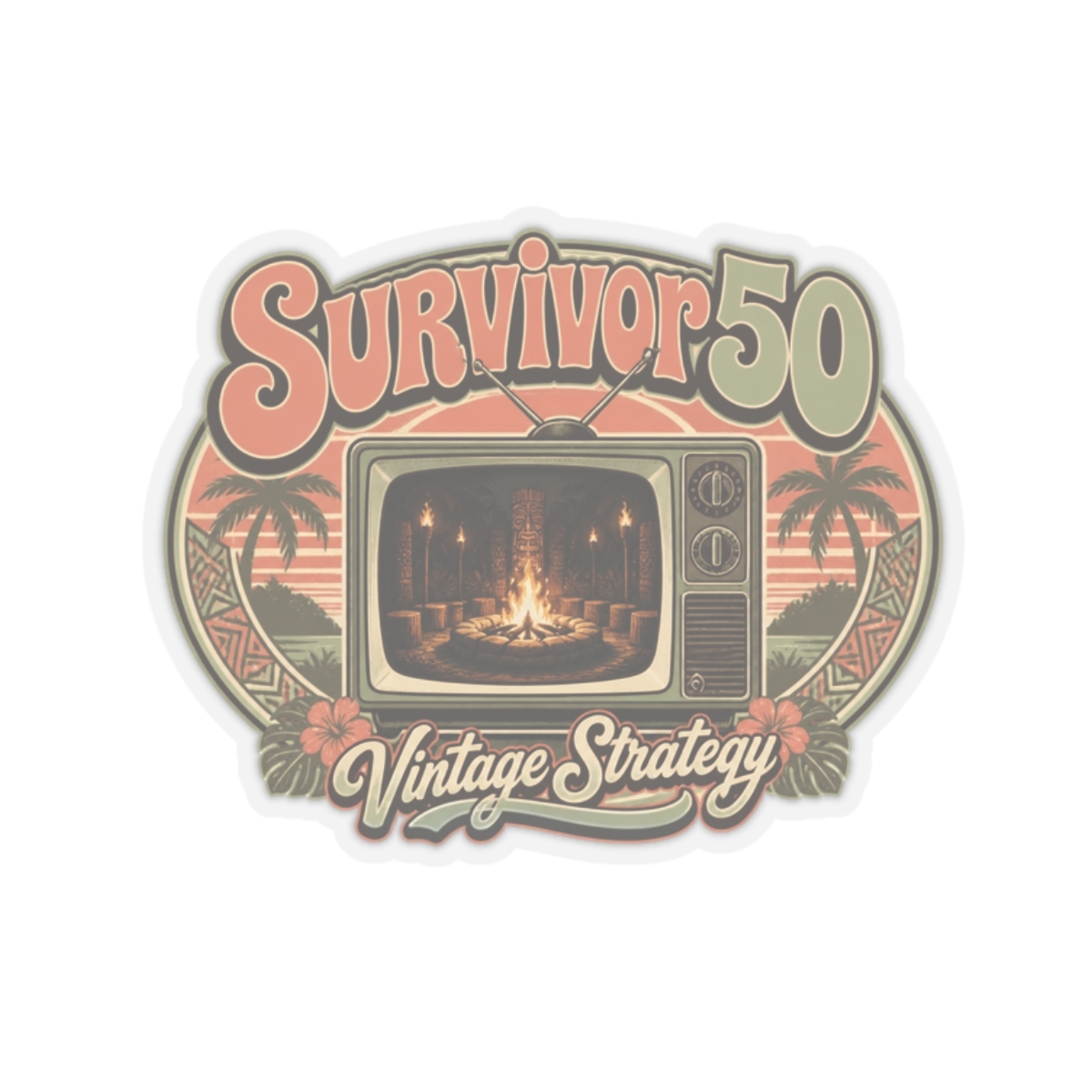 Survivor 50 "Survivor 50" Sticker