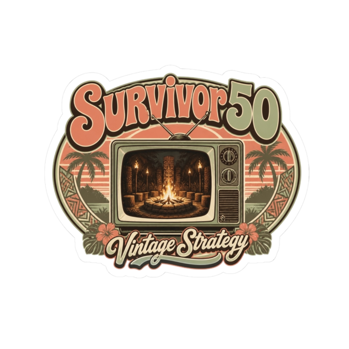 Survivor 50 "Survivor 50" Sticker - Official Stickers merchandise
