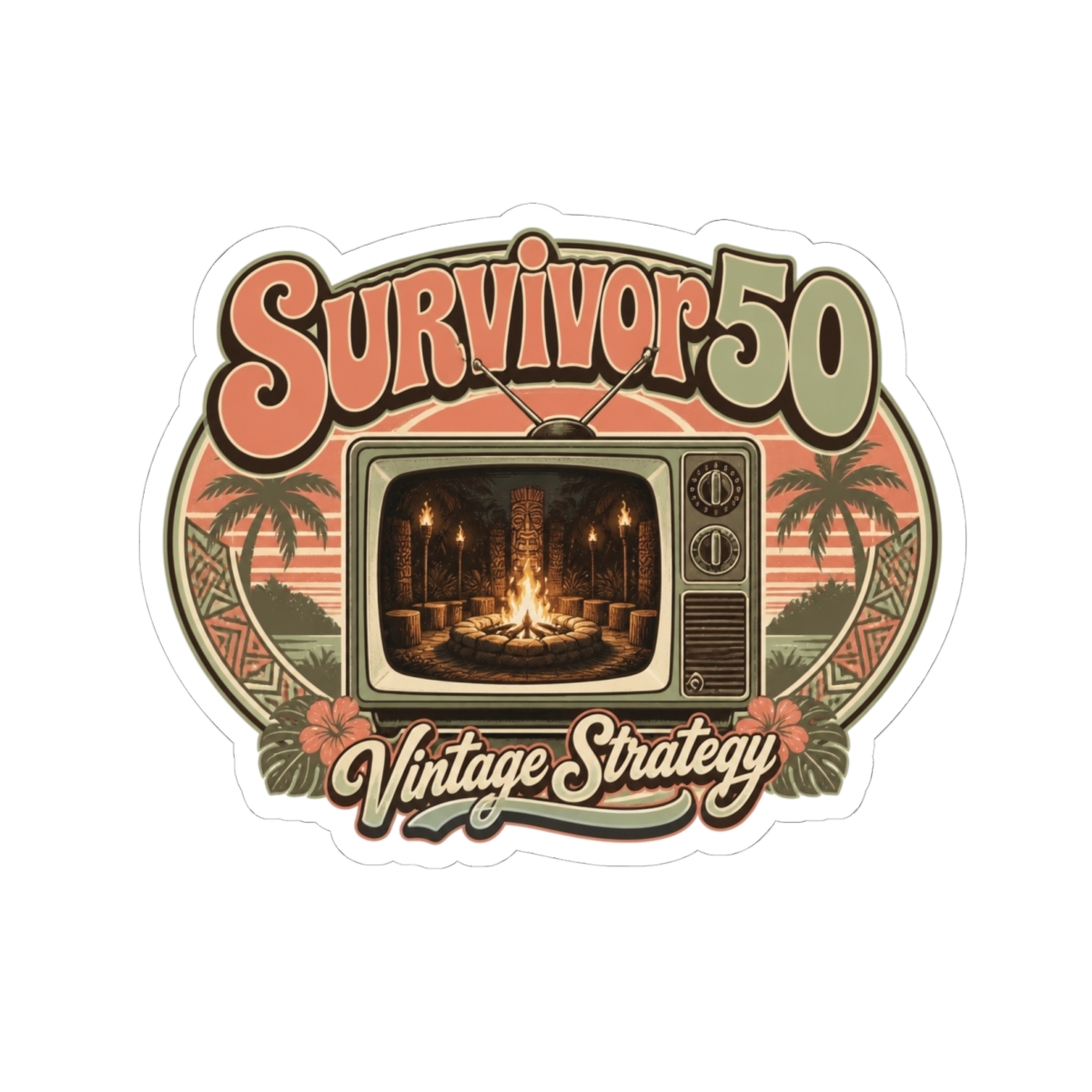 Survivor 50 "Survivor 50" Sticker