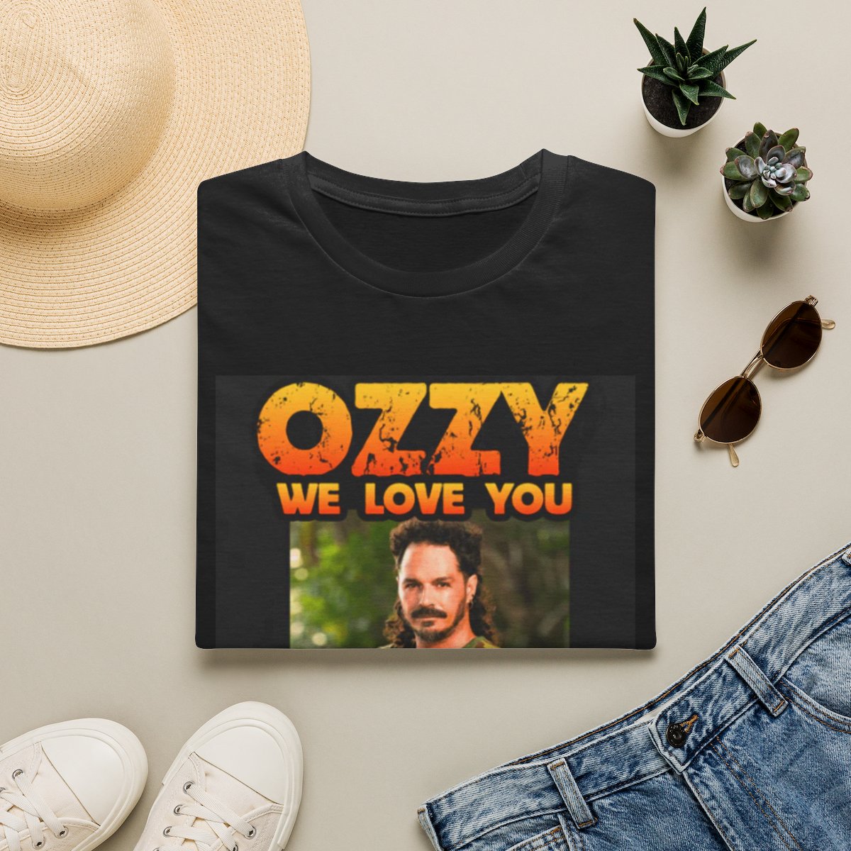 Ozzy We Love You T-Shirt | Photo Portrait Band Tribute Tee | Survivor Merch