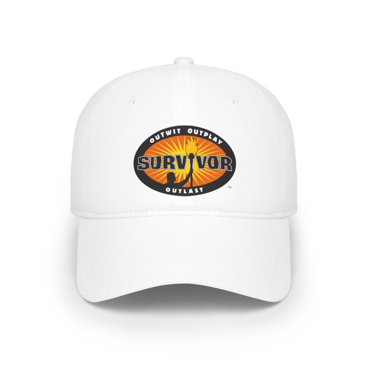 Survivor Sunset Logo Cap | Outdoor Adventure Baseball Cap | Survivor Merch