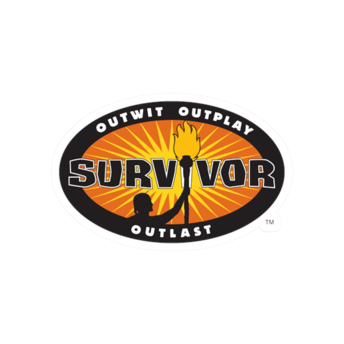 Survivor Torch Logo Sticker | Kiss-Cut Sticker | Survivor Merch