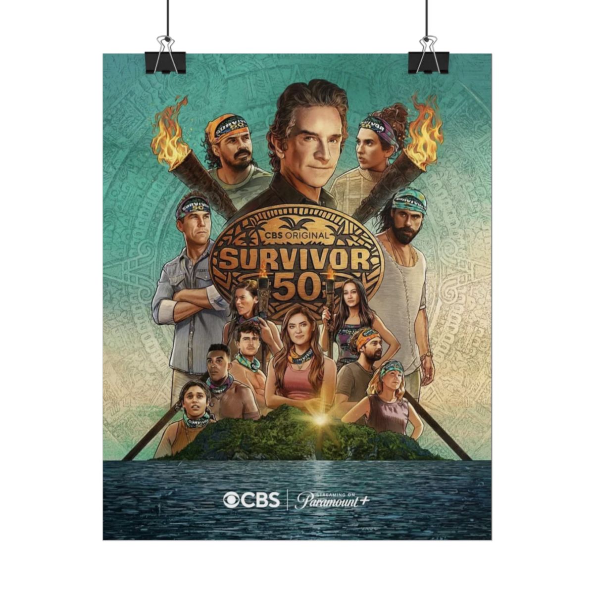 Survivor Season 50 Cast Poster Rolled Poster | Survivor Merch